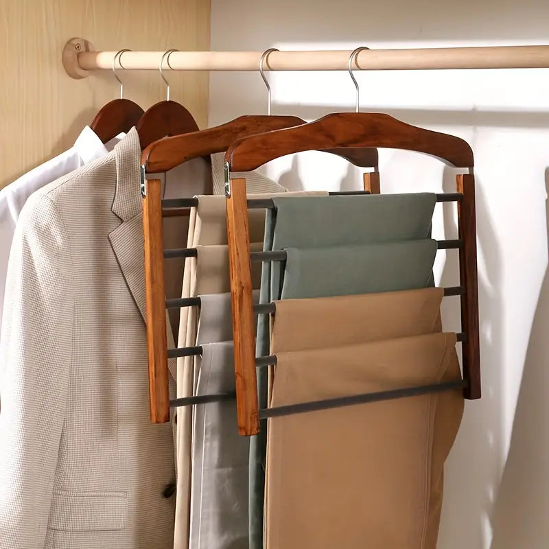 Kleiderbügel für Hosen, gestuft, Mehrfachstangen, Kleidungsorganisator