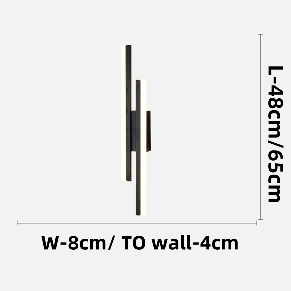 Moderne LED-Wandlampe Schlankes Lineares Innenbeleuchtungsgerät