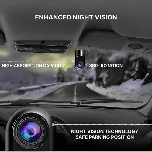 Fahrzeug-Dashcam KI-Parkwarnungen, GPS-Ortung, Nachtaufnahme