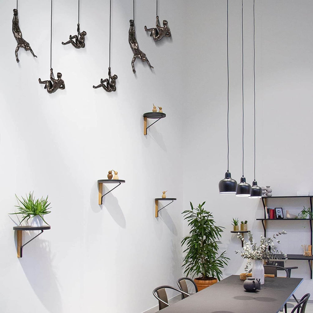 Figure d'escalade abstraite Décoration murale Accent décoratif moderne