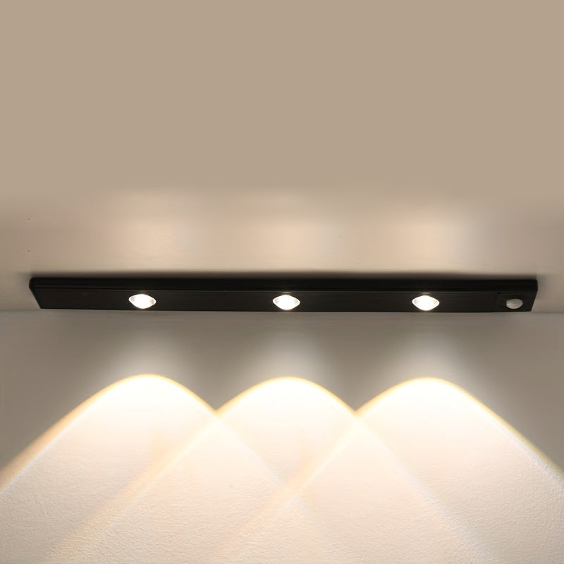 LED-Bewegungsmelder-Streifenleuchte Kabellose Wiederaufladbare Schrankbeleuchtung