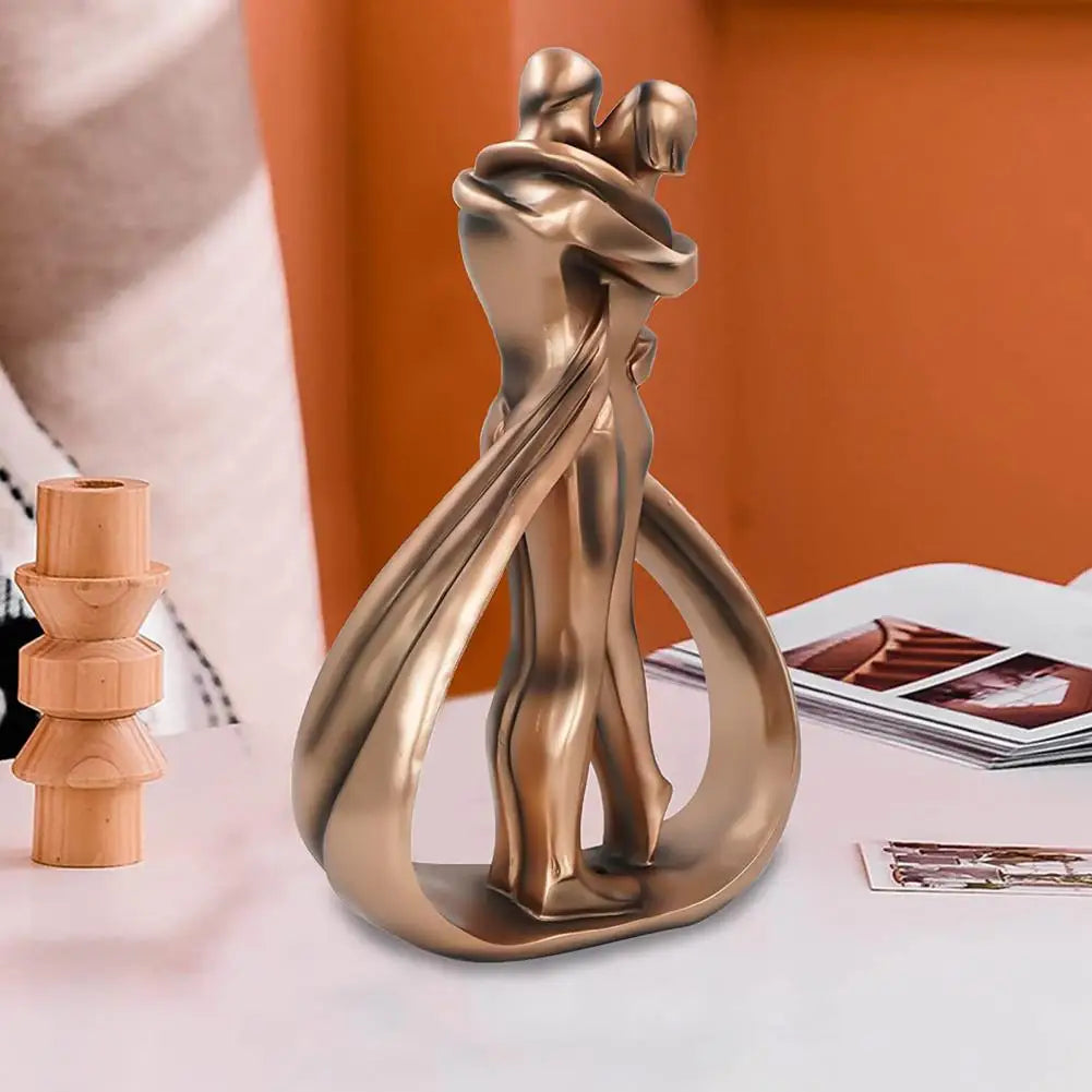 Embracing Couple Figurine Home Décor Accent