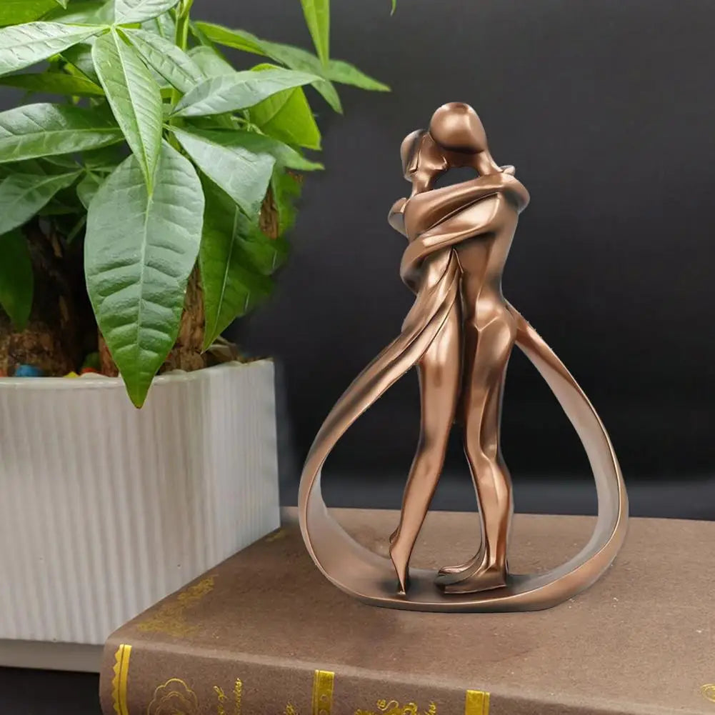 Embracing Couple Figurine Home Décor Accent