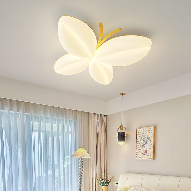 Butterfly Shaped Ceiling Light Soft LED Lighting for Bedrooms
