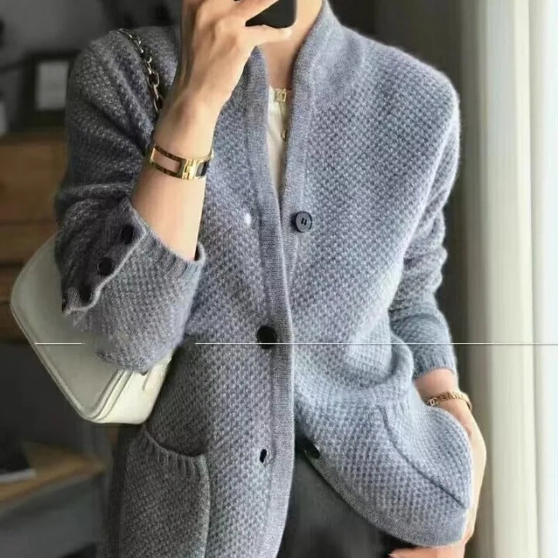 Women’s Sweater Jacket | Relaxed Knit Design