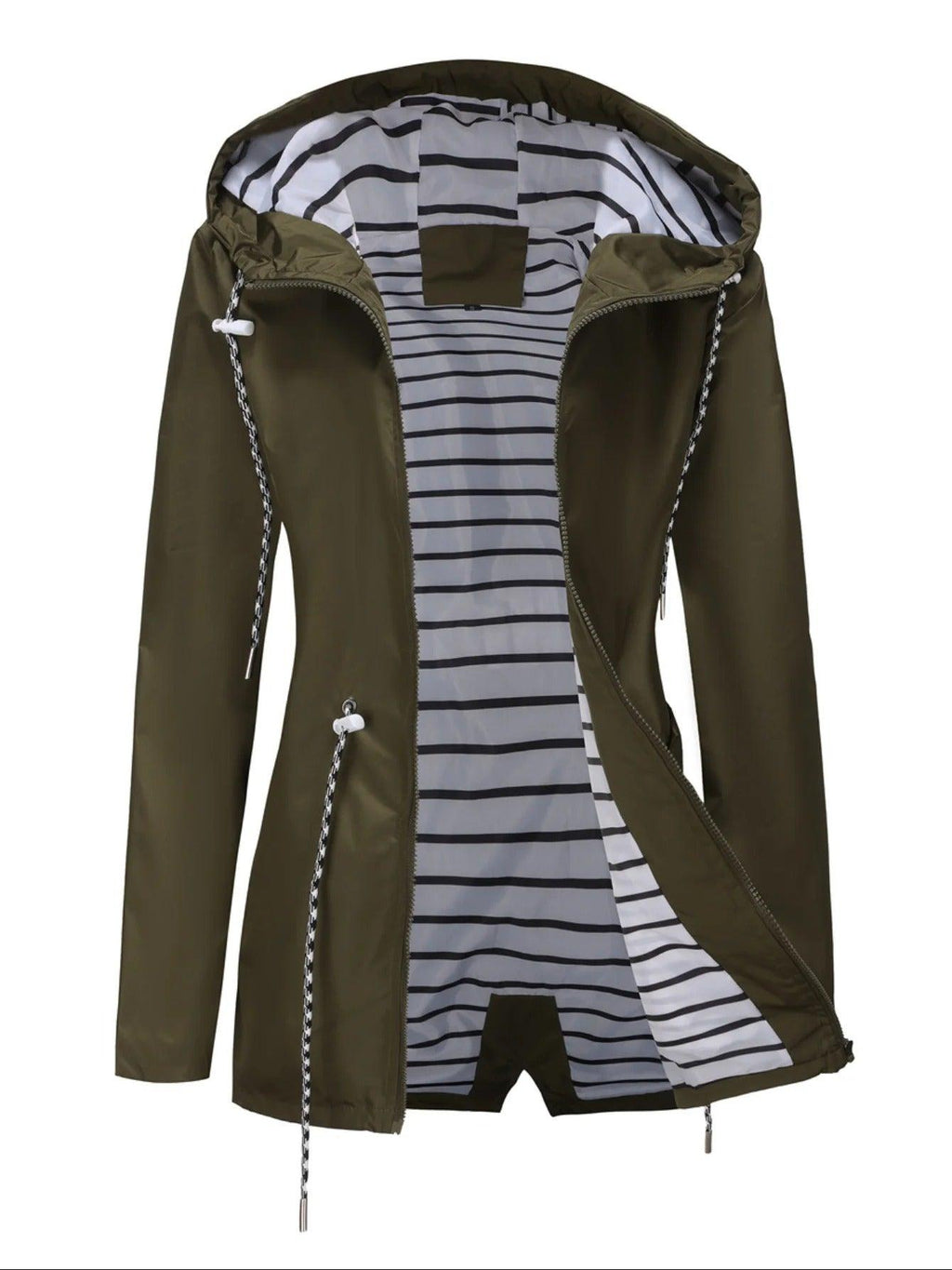 Womens Long Casual Jacket | Belted