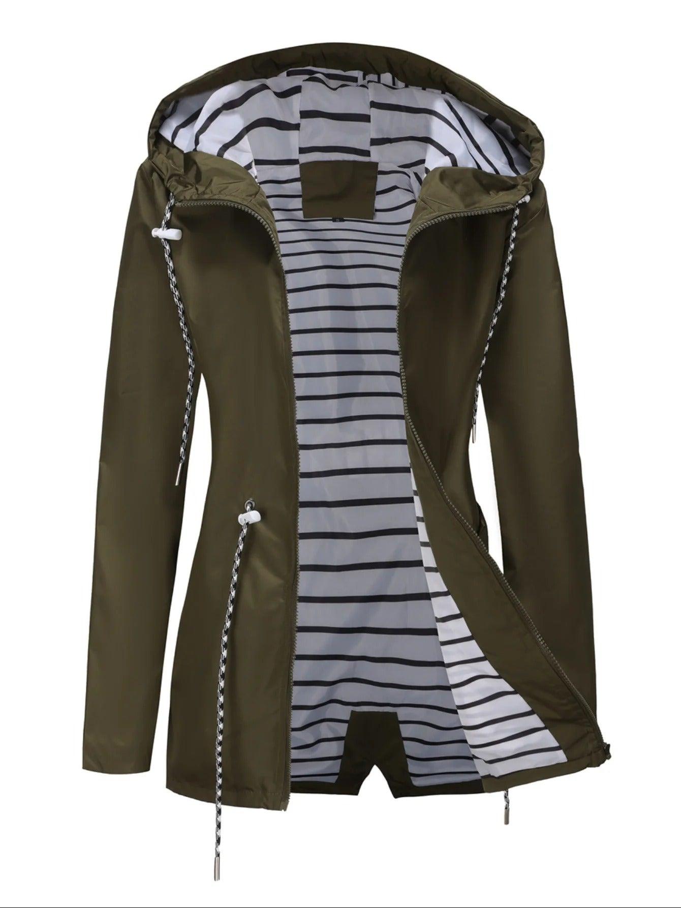 Womens Long Casual Jacket | Belted