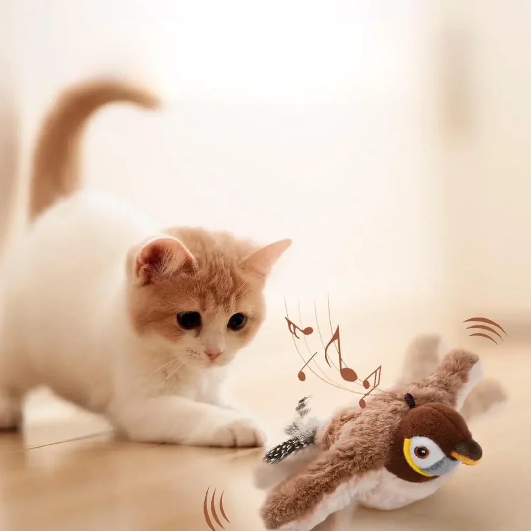 Interaktives Flattervogel-Spielzeug für Katzen Bewegungsreaktives Spielzeug