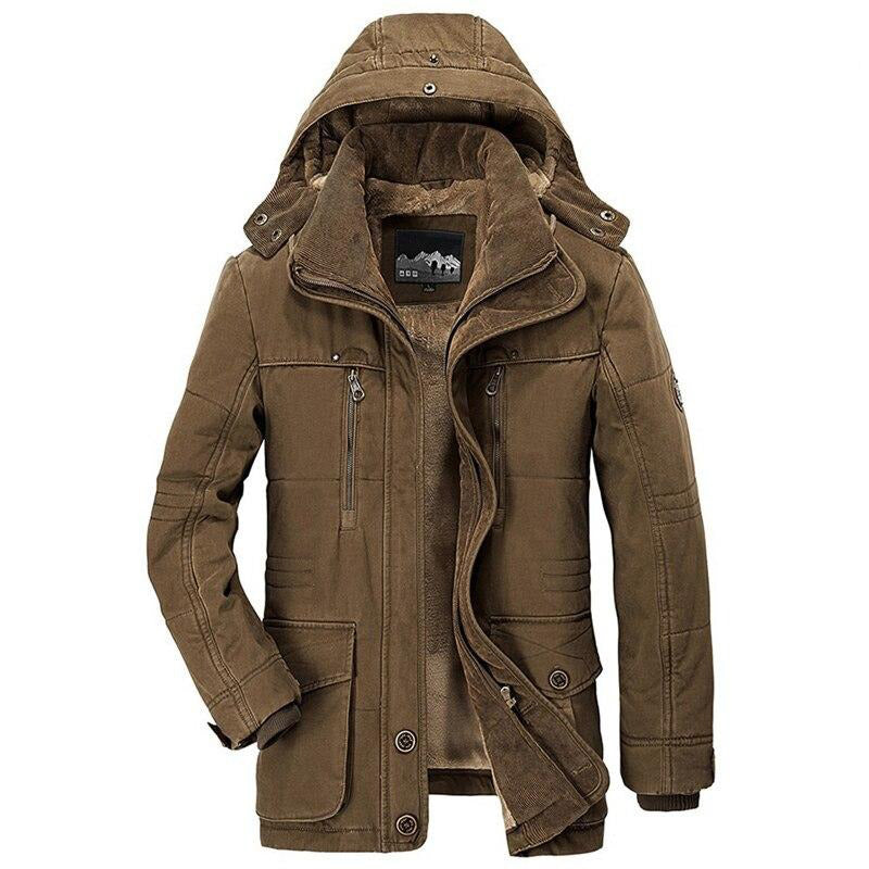 Mens Hooded Winter Jacket With Detachable Hood | Cold Season Design