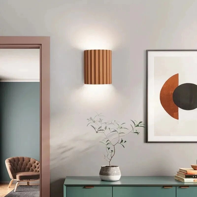 Moderne gerippte Wandleuchte Minimalistische skandinavische Wandbeleuchtung