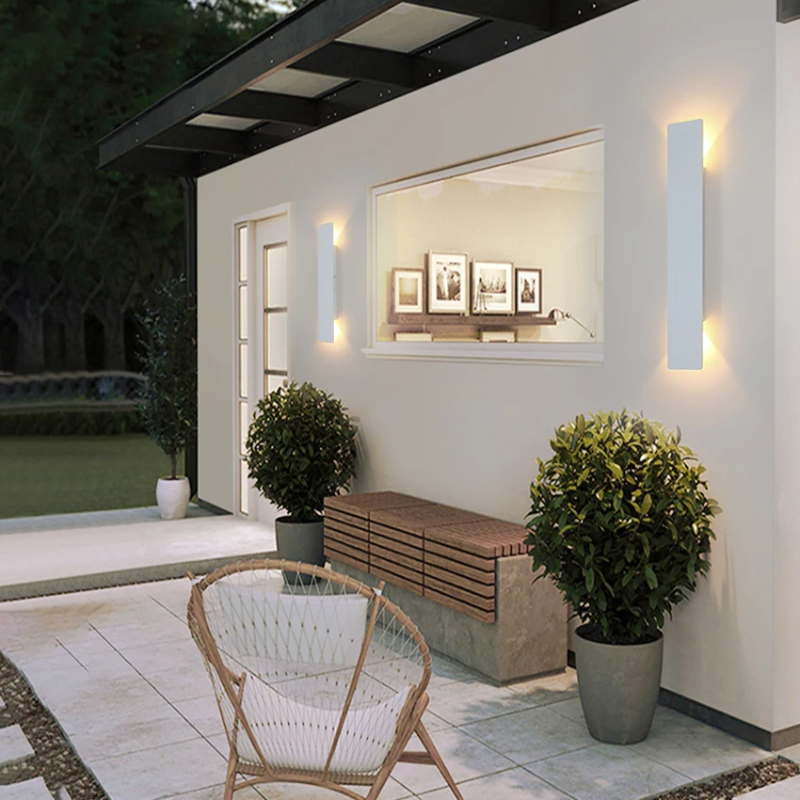 Außen-LED-Wandlampe Modern Wetterfeste Außenbeleuchtung