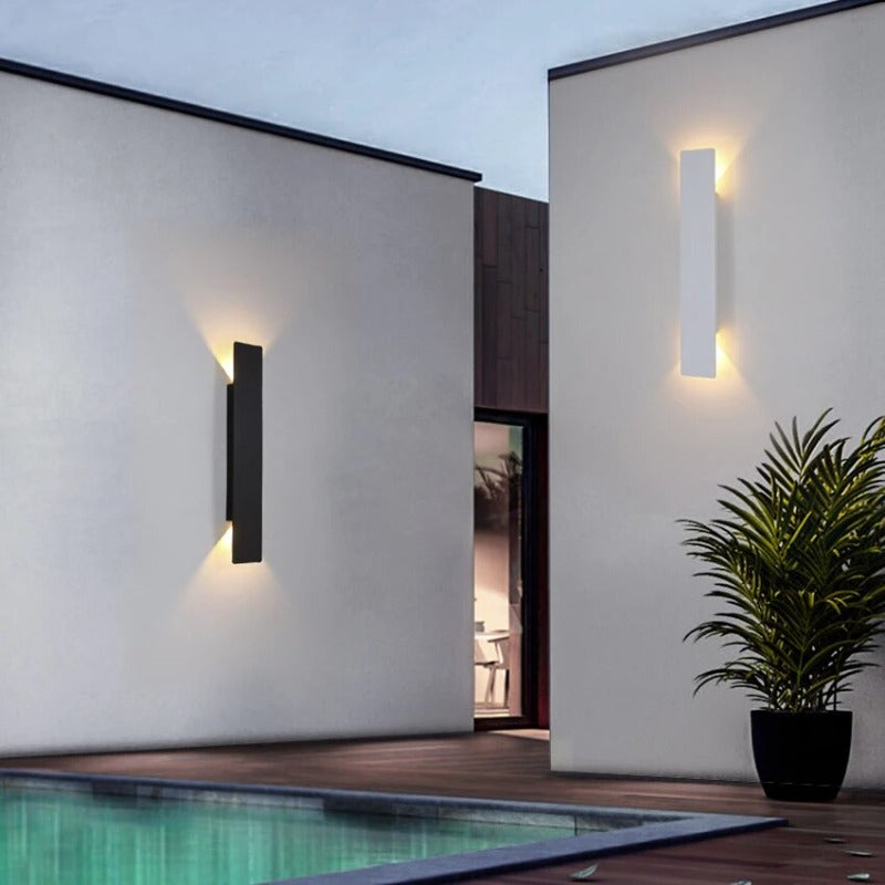 Außen-LED-Wandlampe Modern Wetterfeste Außenbeleuchtung