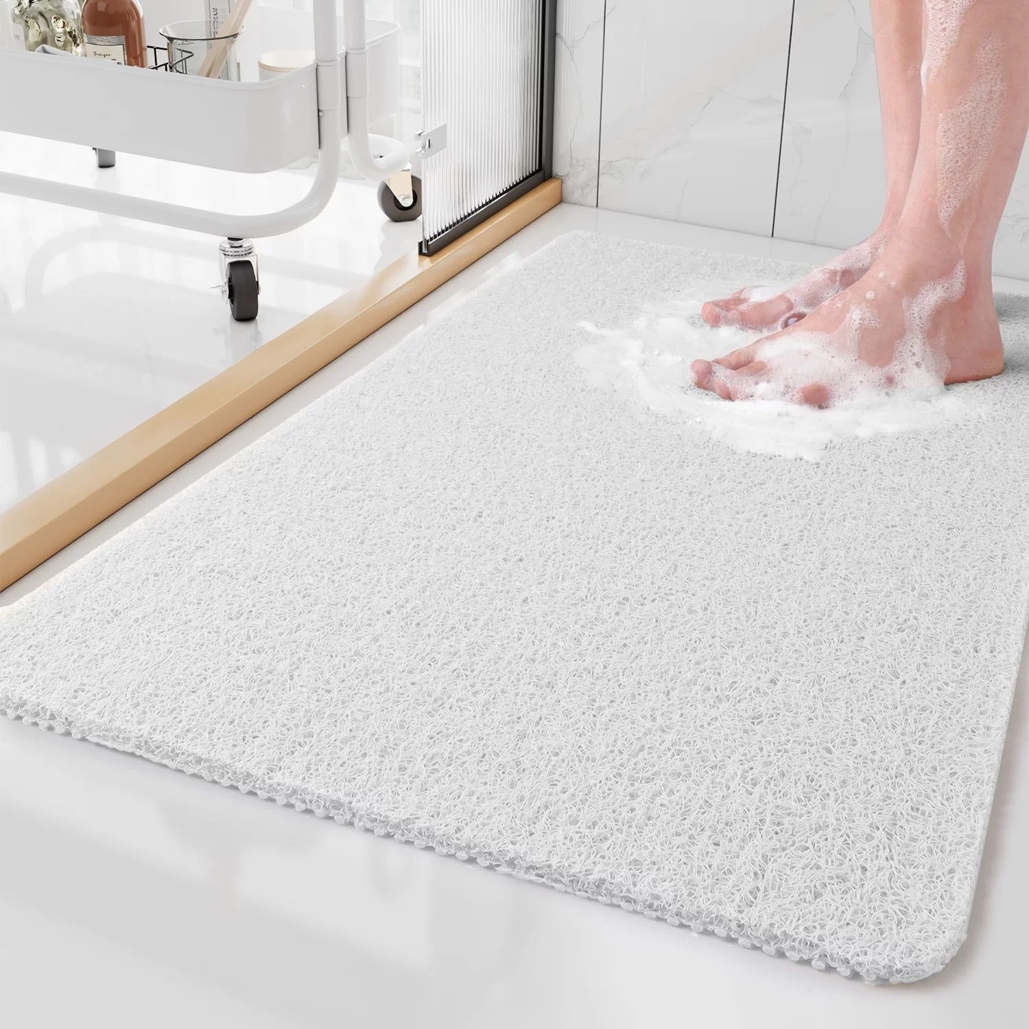 Rutschfeste Duschmatte mit sicherem Halt und schnellem Wasserablauf