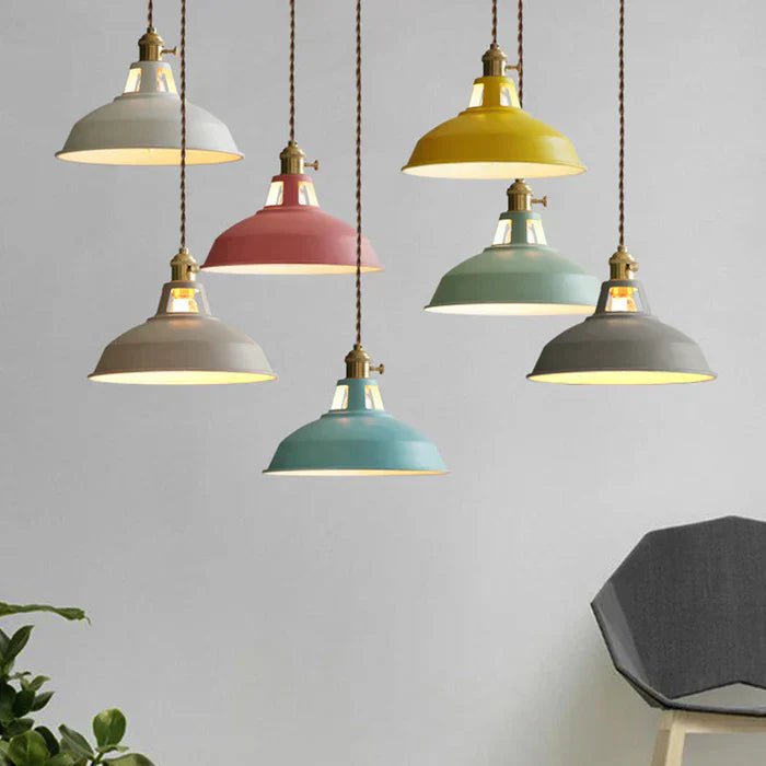 Industrial Style Pendant Light Adjustable Hanging Ceiling Fixture