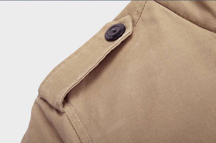 Mens Button Front Zip Jacket | Stand Collar