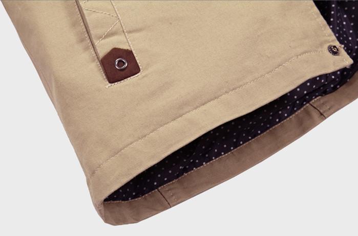 Mens Button Front Zip Jacket | Stand Collar