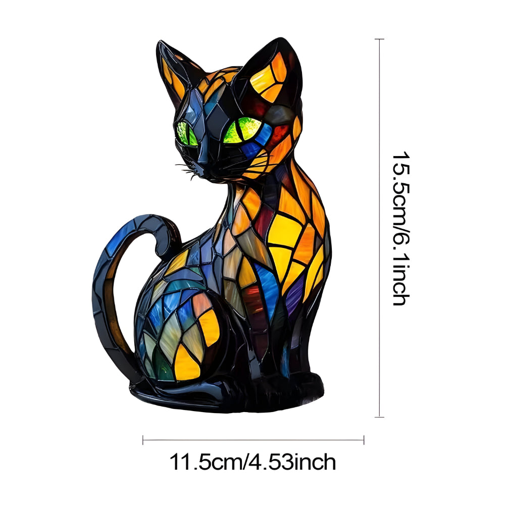 Decorative Cat Desk Lamp with Colour Changing Light Compact Accent Lamp
