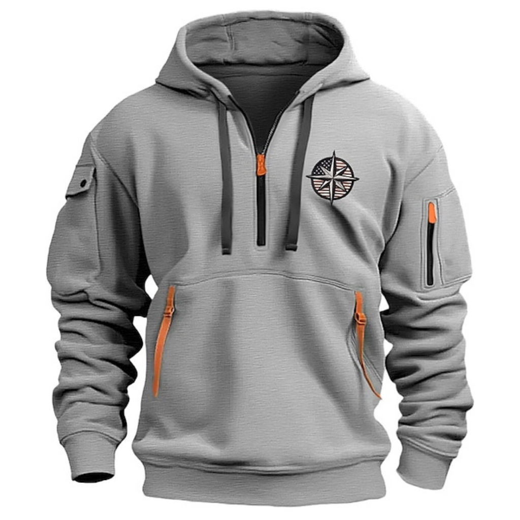 Mens Hooded Sweatshirt | Zipped Design