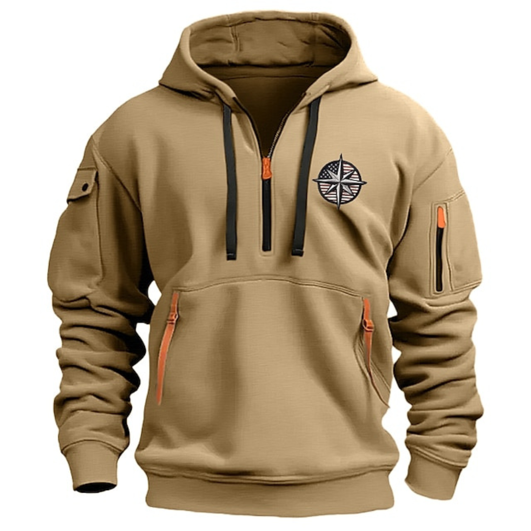 Mens Hooded Sweatshirt | Zipped Design