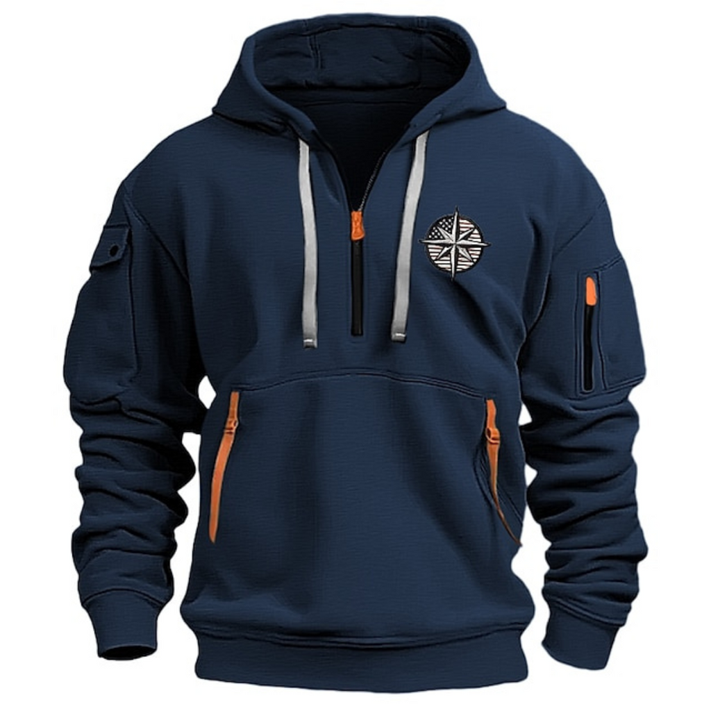 Mens Hooded Sweatshirt | Zipped Design
