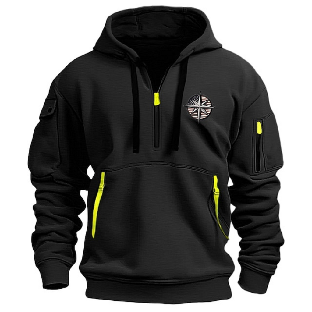 Mens Hooded Sweatshirt | Zipped Design