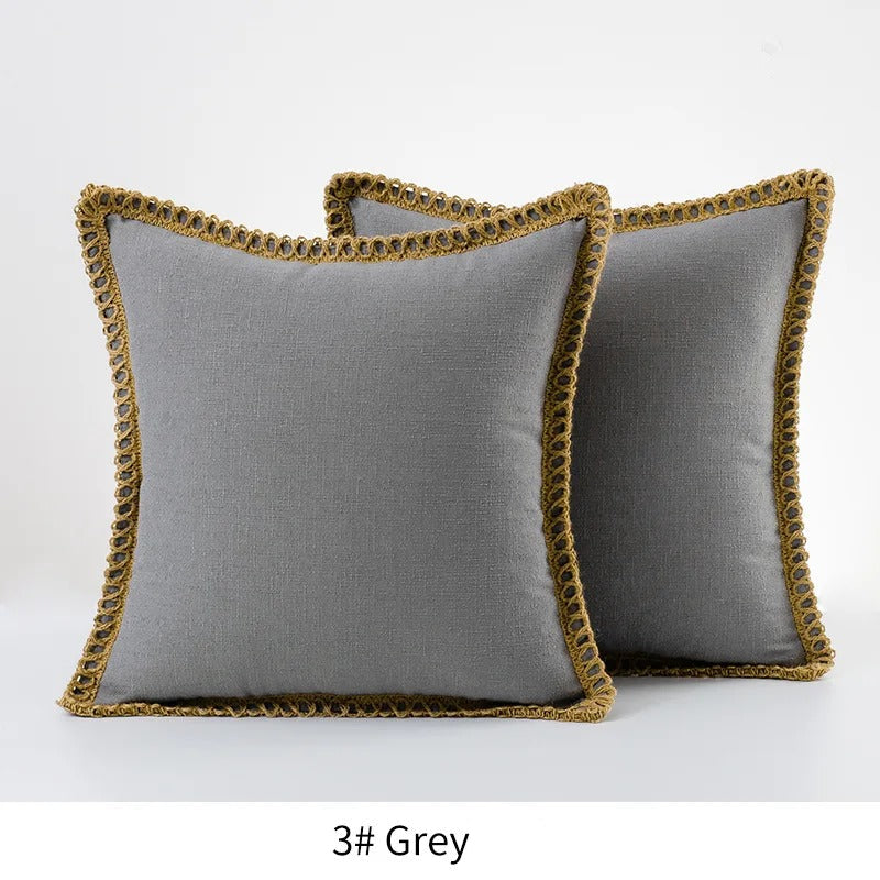 Quadratischer Kissenbezug Dekoratives Sofa-Akzentkissen