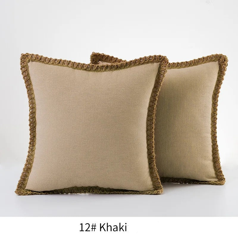Quadratischer Kissenbezug Dekoratives Sofa-Akzentkissen