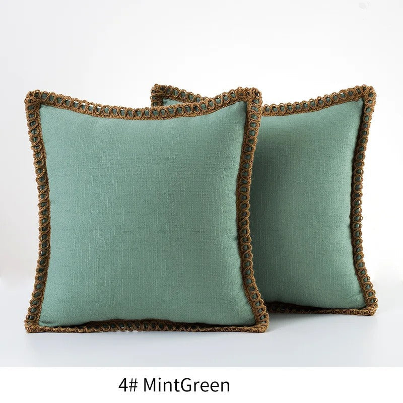 Quadratischer Kissenbezug Dekoratives Sofa-Akzentkissen