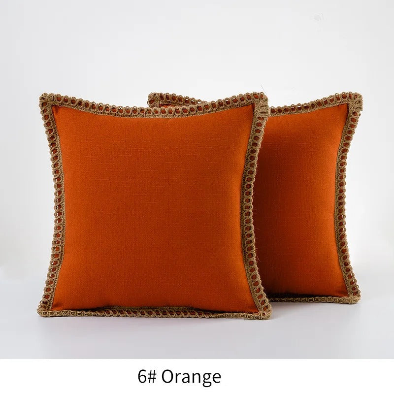 Quadratischer Kissenbezug Dekoratives Sofa-Akzentkissen