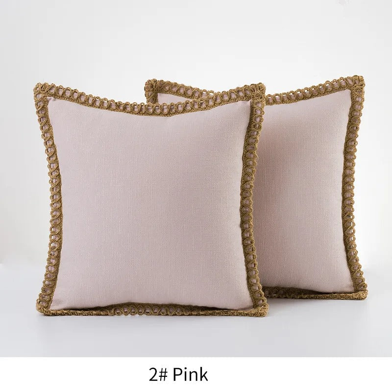 Quadratischer Kissenbezug Dekoratives Sofa-Akzentkissen
