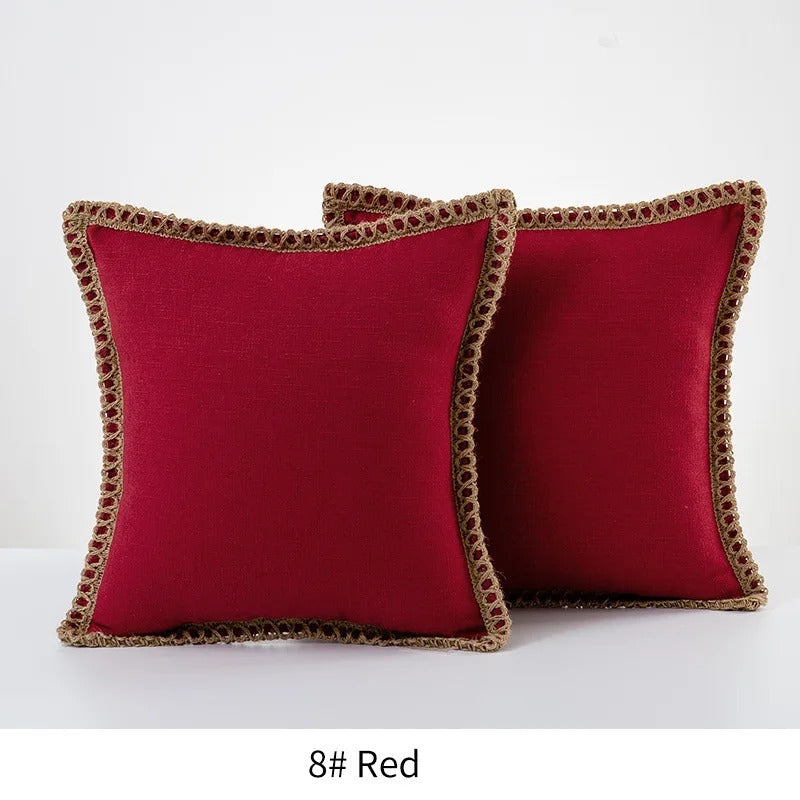 Quadratischer Kissenbezug Dekoratives Sofa-Akzentkissen