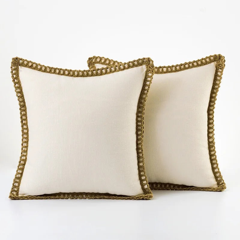 Quadratischer Kissenbezug Dekoratives Sofa-Akzentkissen