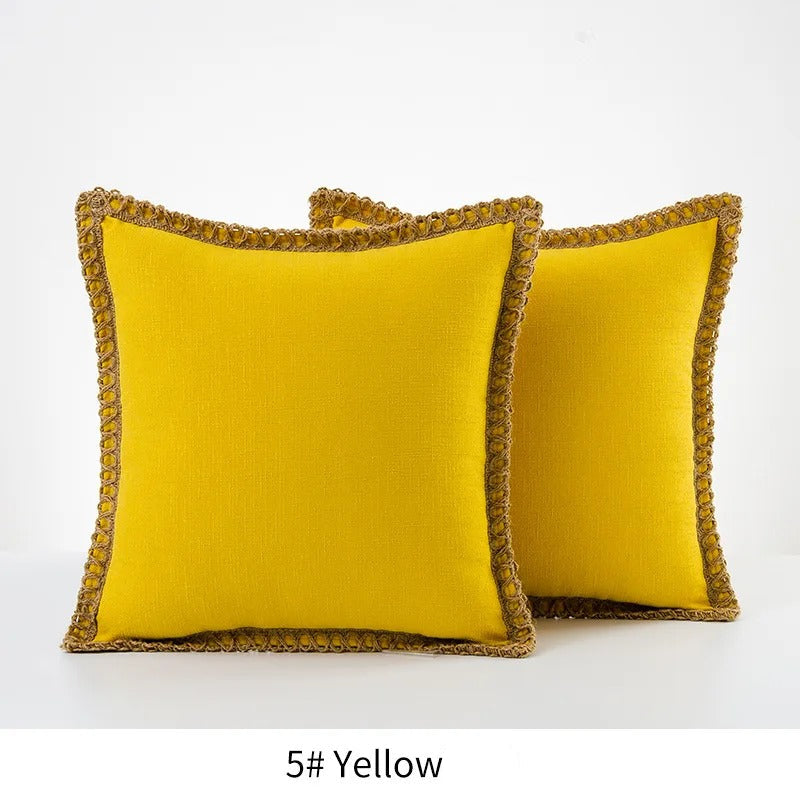 Quadratischer Kissenbezug Dekoratives Sofa-Akzentkissen