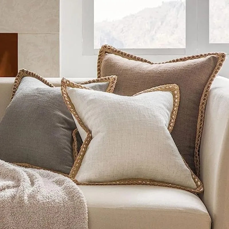 Quadratischer Kissenbezug Dekoratives Sofa-Akzentkissen