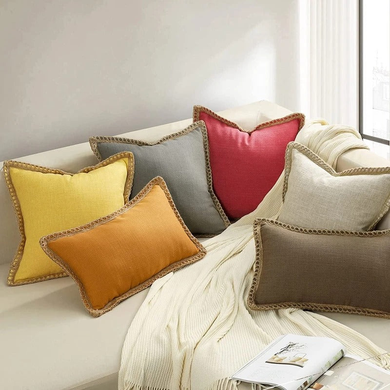 Quadratischer Kissenbezug Dekoratives Sofa-Akzentkissen