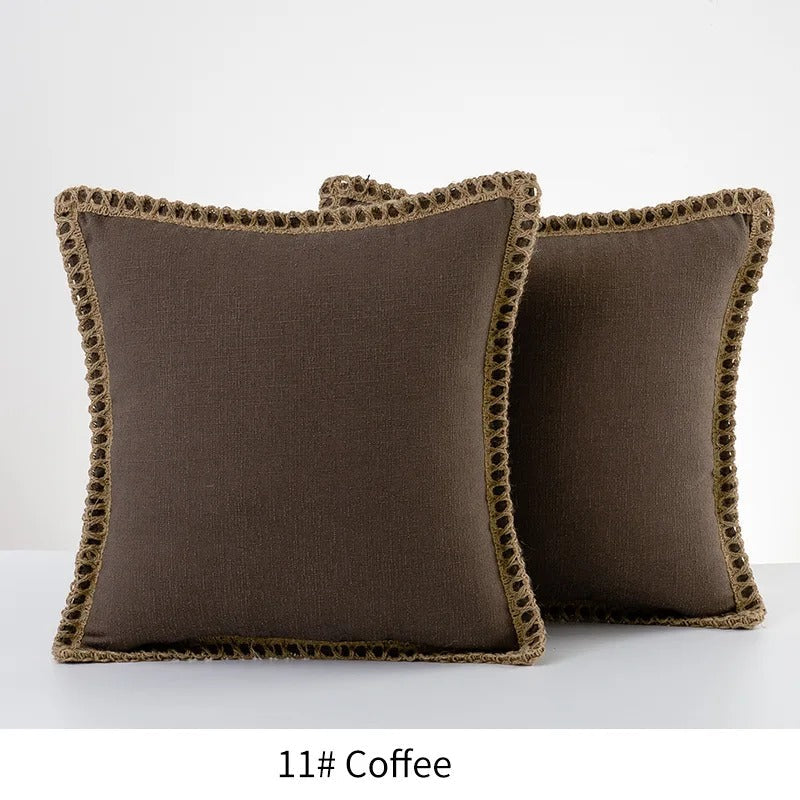 Quadratischer Kissenbezug Dekoratives Sofa-Akzentkissen