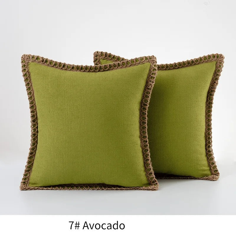 Quadratischer Kissenbezug Dekoratives Sofa-Akzentkissen