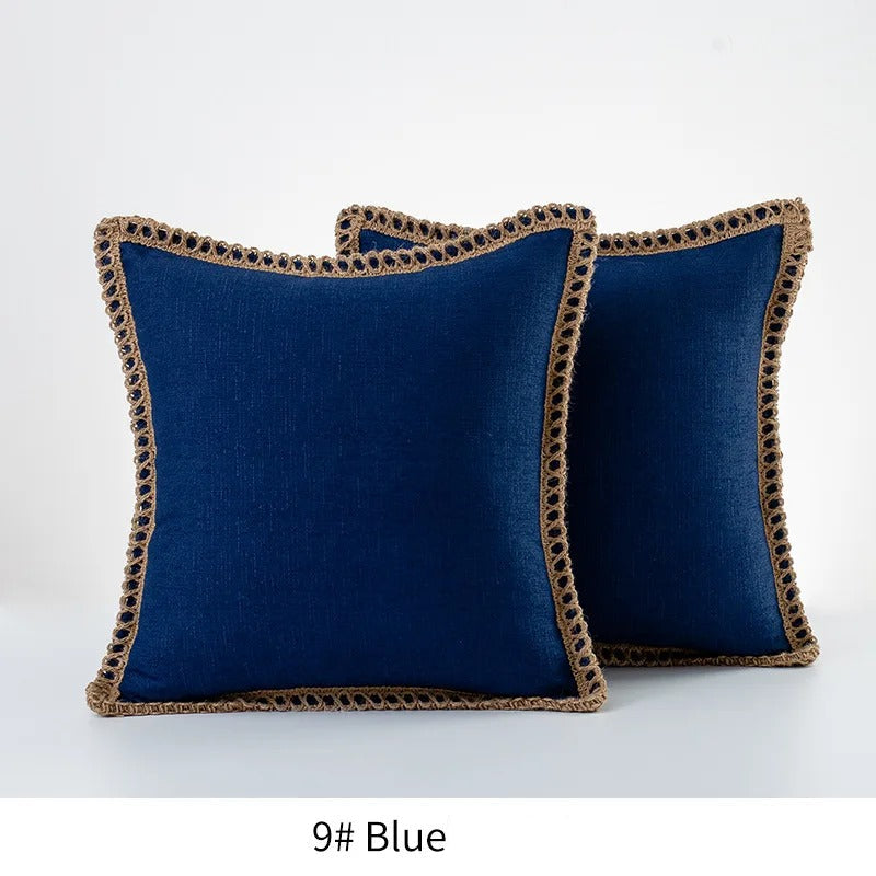 Quadratischer Kissenbezug Dekoratives Sofa-Akzentkissen