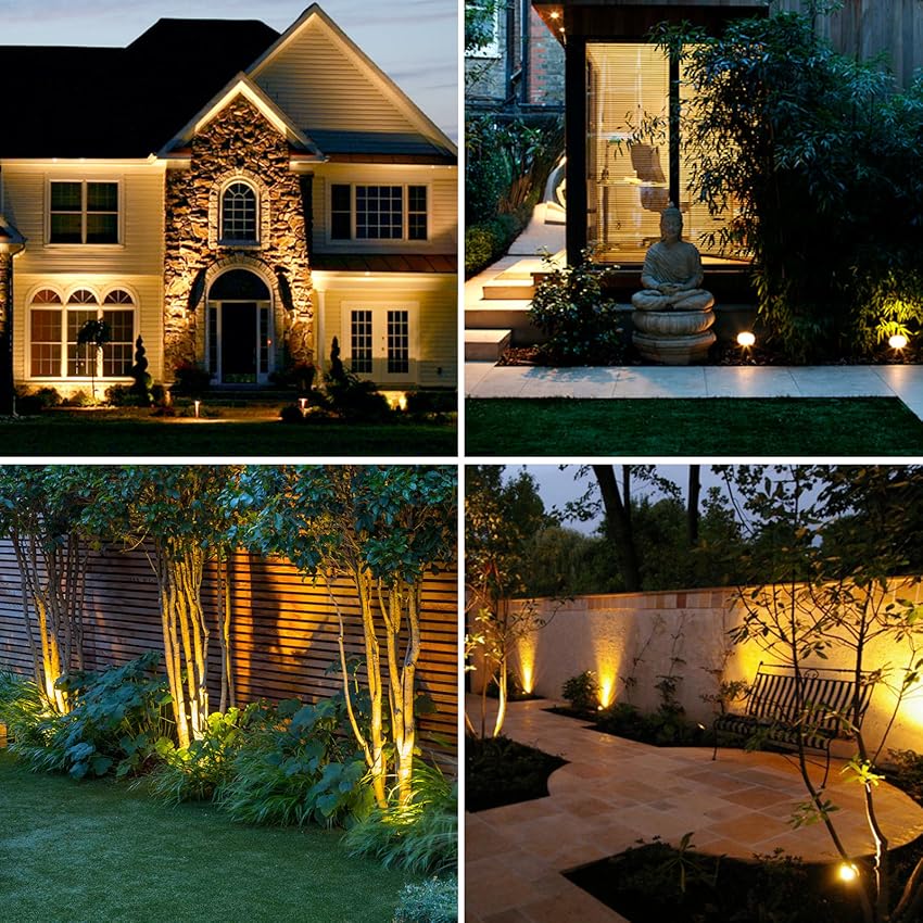 Adjustable Solar Outdoor Spotlight Multi-Colour Garden Light