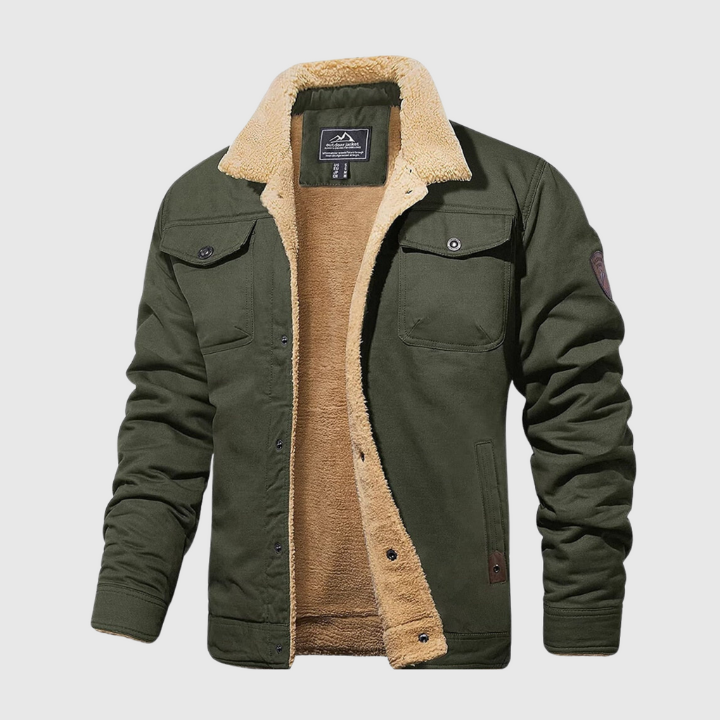 Mens Quilted Bomber Jacket | Full Zip