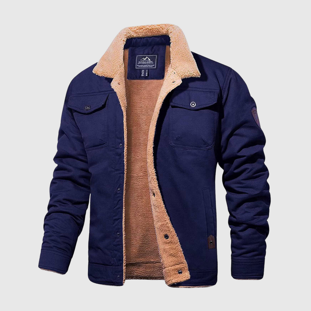 Mens Quilted Bomber Jacket | Full Zip