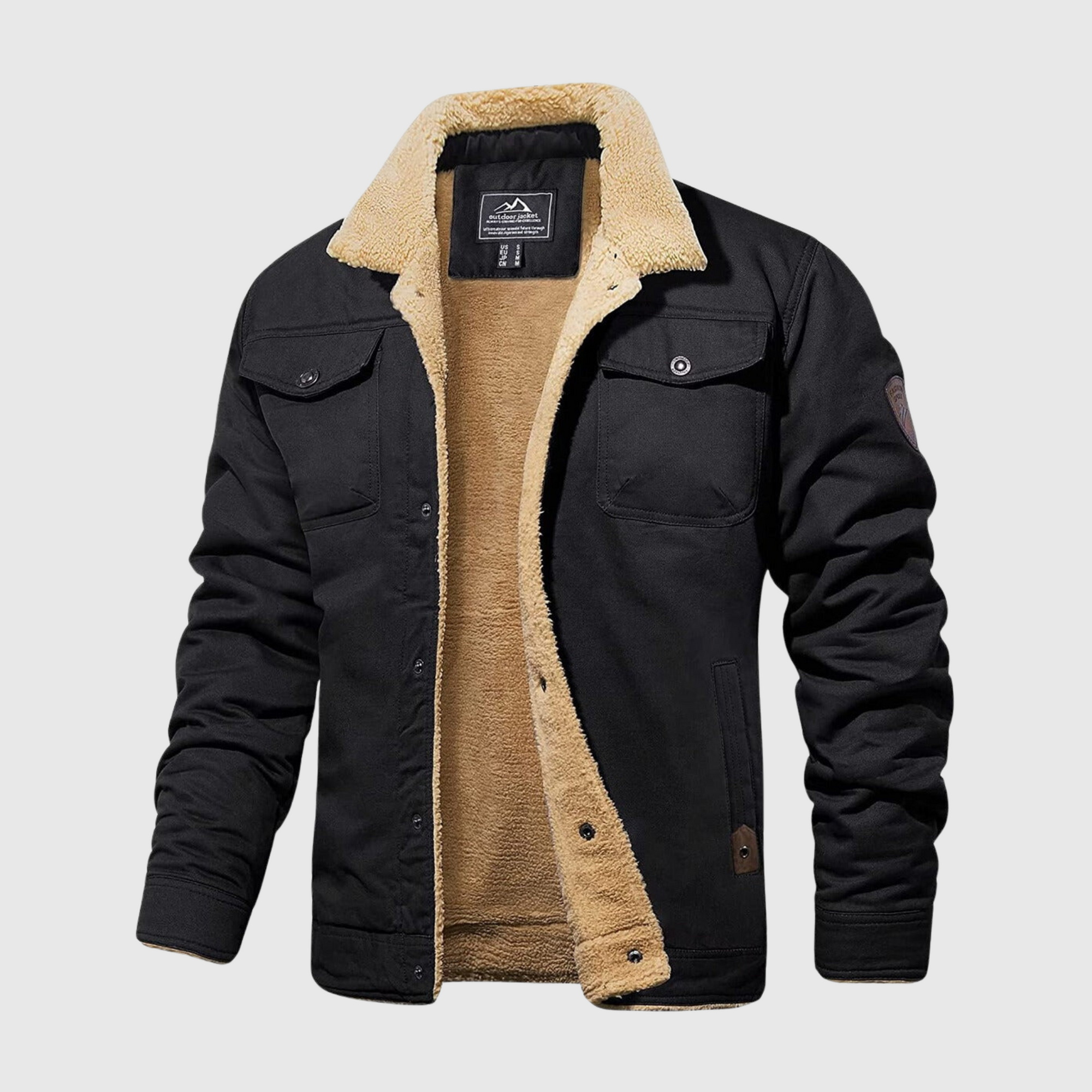 Mens Quilted Bomber Jacket | Full Zip