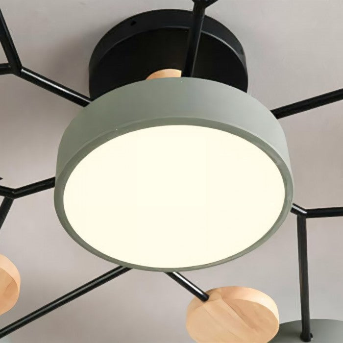 Branch Inspired Ceiling Light Contemporary Disc Fixture