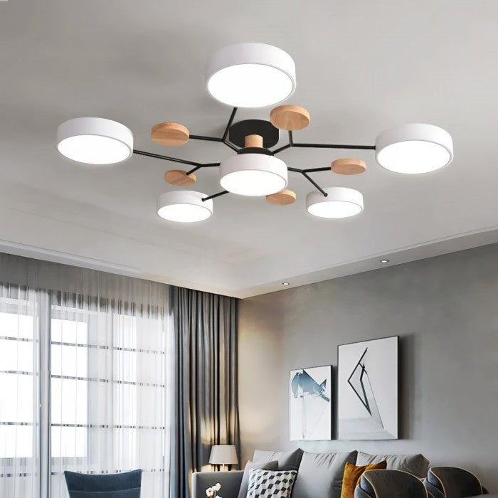 Branch Inspired Ceiling Light Contemporary Disc Fixture