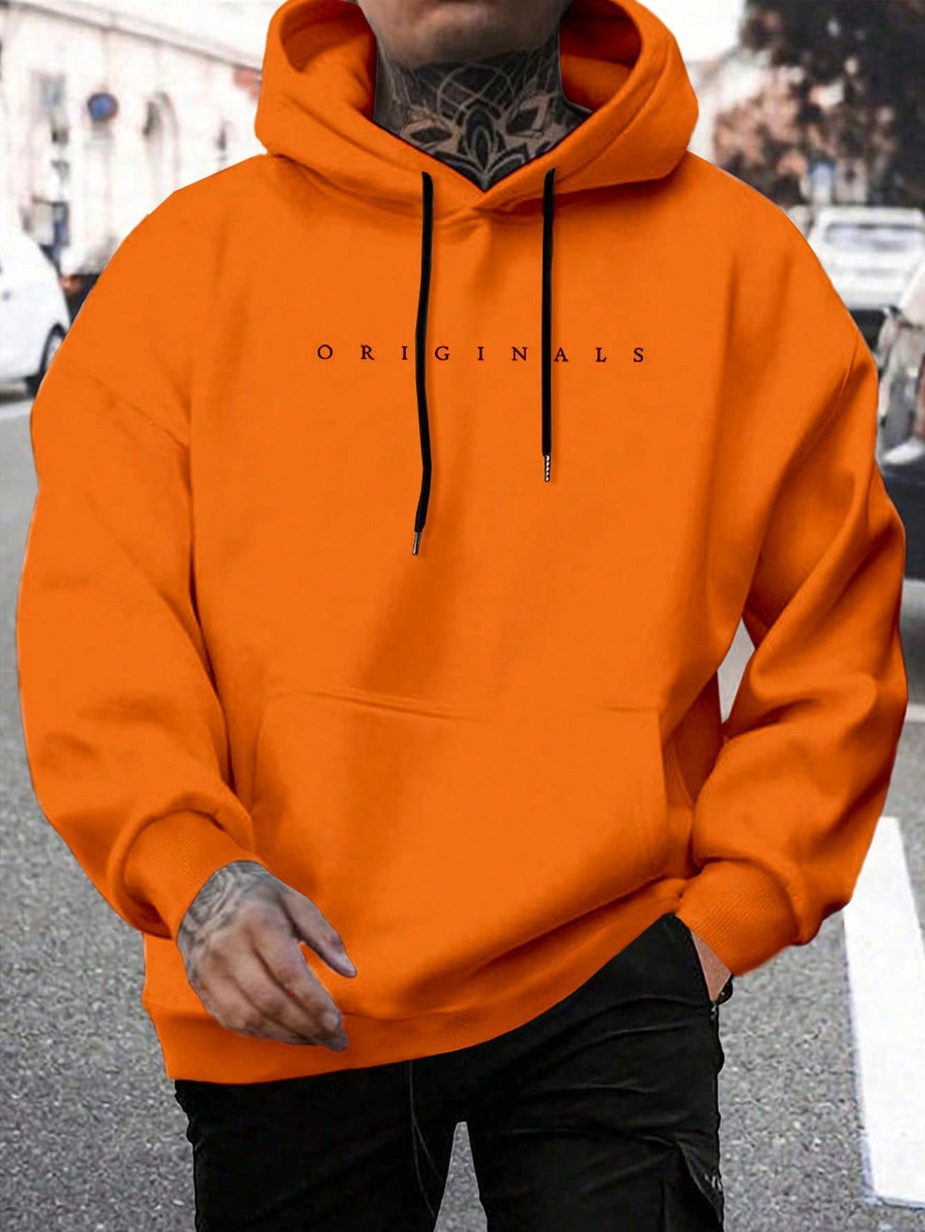 Mens Hoodie With Letter Print | Casual Sweatshirt