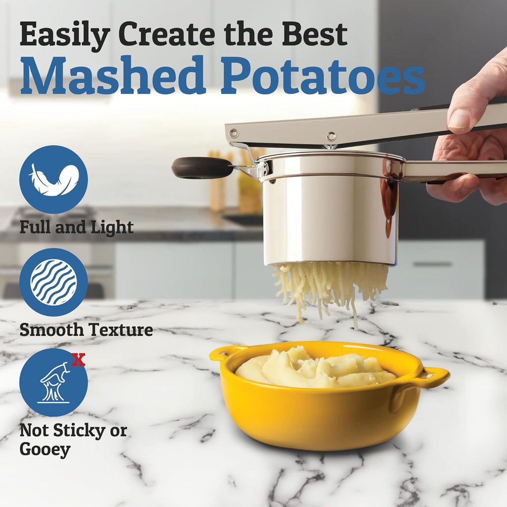 Handheld Potato Masher Simple Tool for Smooth Food Prep