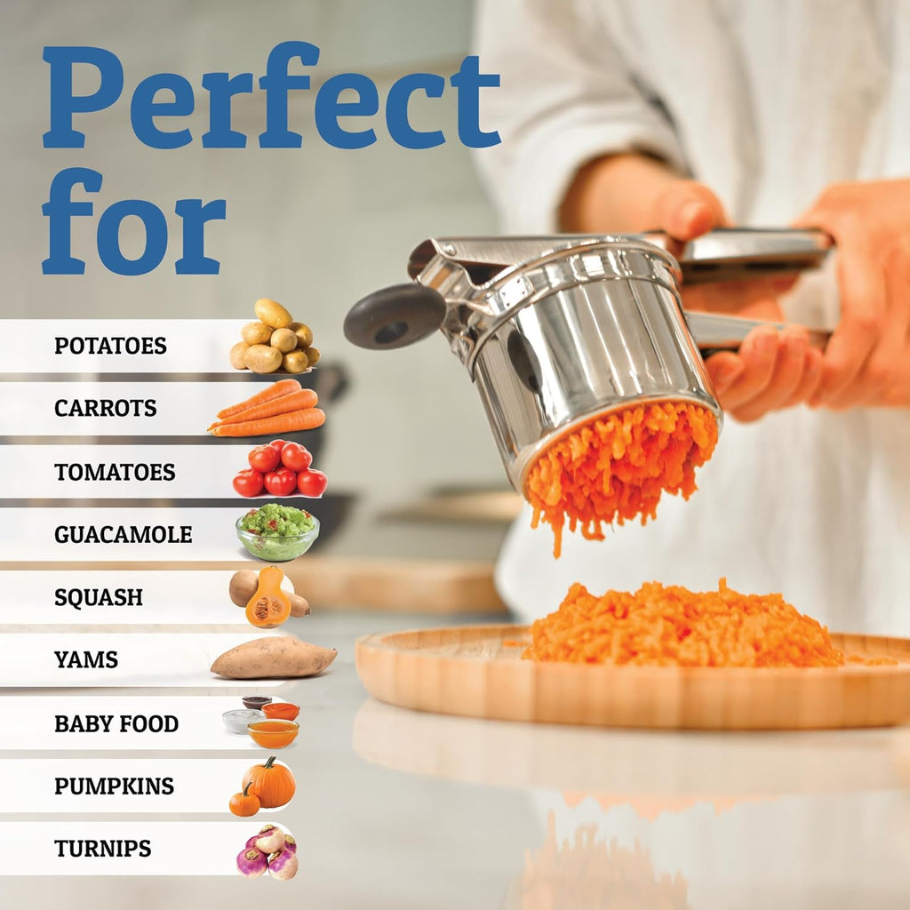 Handheld Potato Masher Simple Tool for Smooth Food Prep