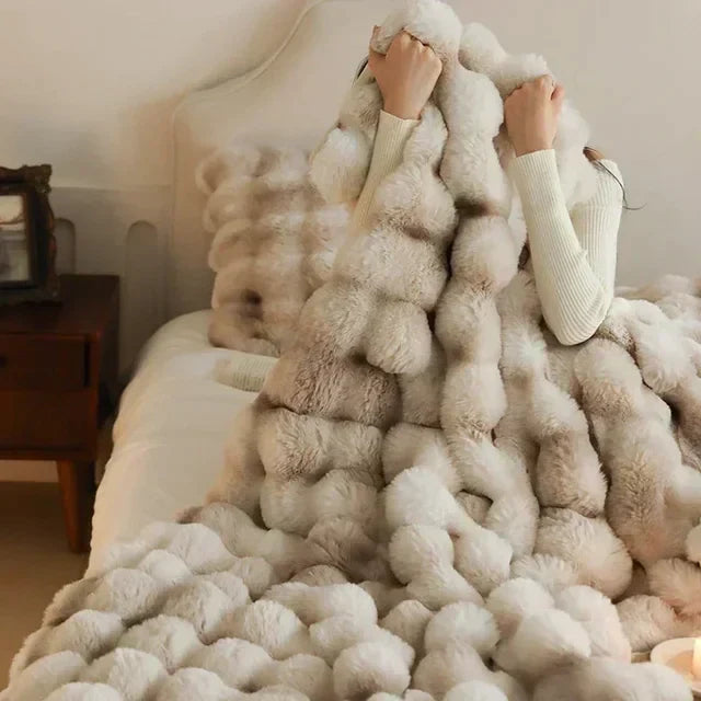 Portable Throw Blanket Soft Feel Cover for Home and Travel Use