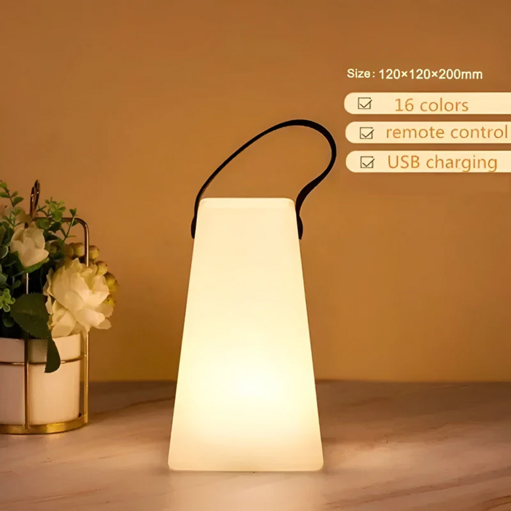 Wiederaufladbare LED-Tischlampe Tragbare Kabellose Innen- und Außenleuchte