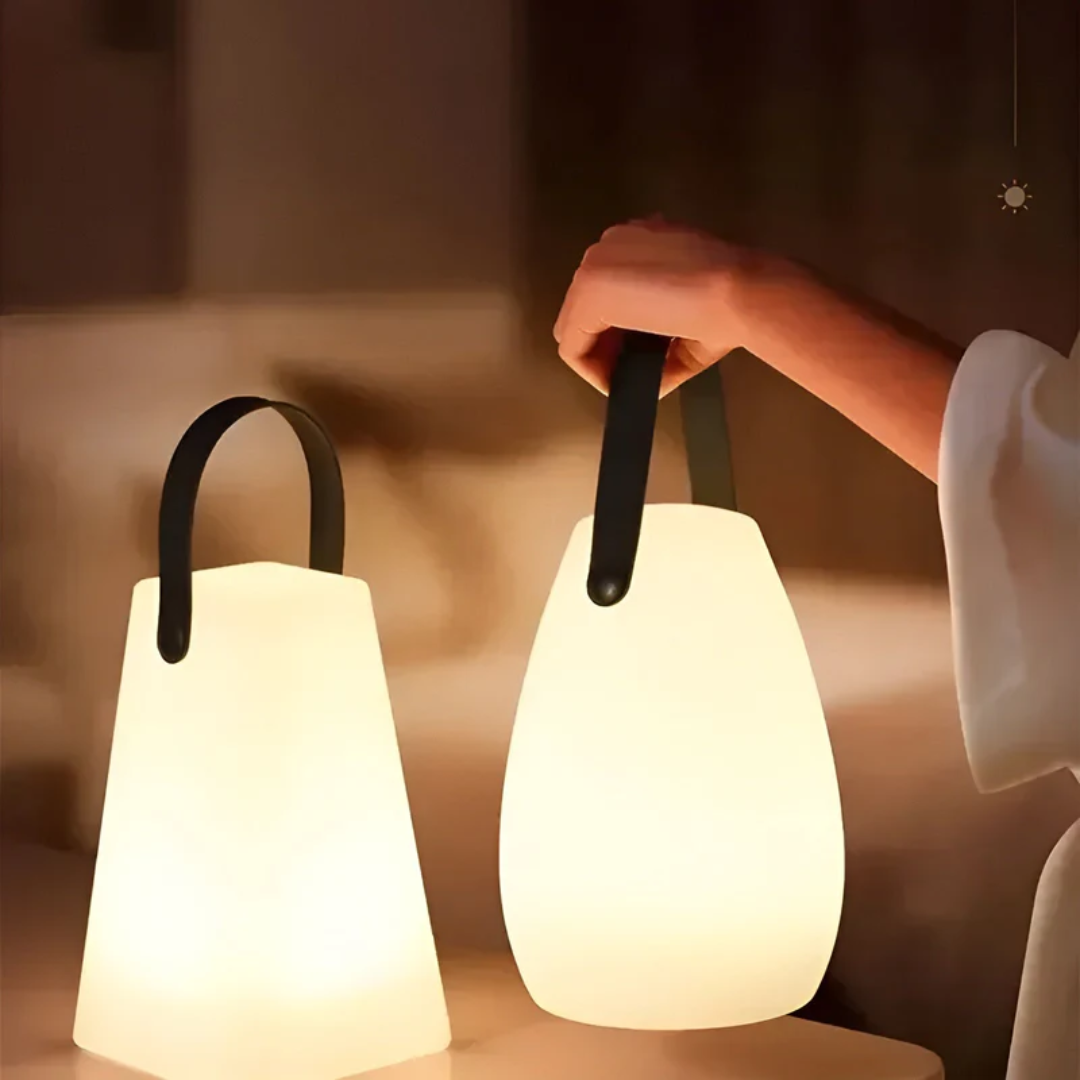 Wiederaufladbare LED-Tischlampe Tragbare Kabellose Innen- und Außenleuchte